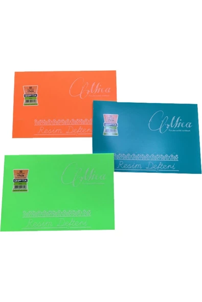 17x24 Plastik Kapaklı 32 Yaprak Resim Defteri - 1