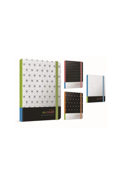 All Colors Ip.dkş.sert.kapaklı Defter A5-120 Yaprak Noktalı (1 Adet)