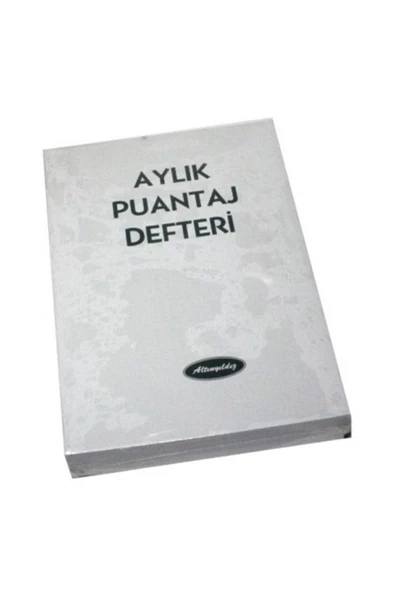 Aylık Puantaj Defteri Büyük Pd-222 (12 Li Paket)