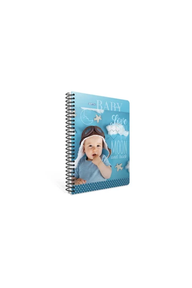 Baby Spiral Karton Kapak Defter (a4) 100 Yaprak ( Çizgili )