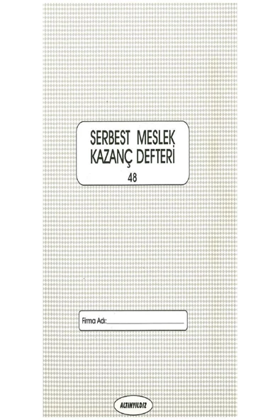 Altın Yıldız Serbest Meslek Kazanç Defteri