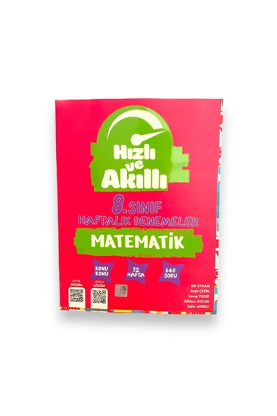 Tammat Hızlı Ve Akıllı 8. Sınıf Haftalık Deneme Matematik Kitap