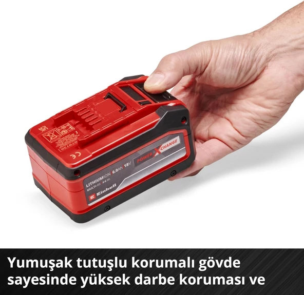 Einhell PXC Plus 18V 4-6Ah Multi-Ah Power-X-Change  6 Ah Yedek Plus Akü - 4511502 - 4
