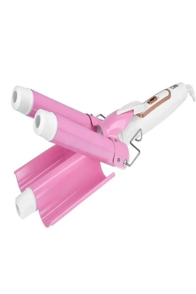 CVS CVS DN-7309Pembe Profesyonel Turmalin Seramik Wag Su Dalgası Saç Maşası, 220 Derece 25 Mm, - 4