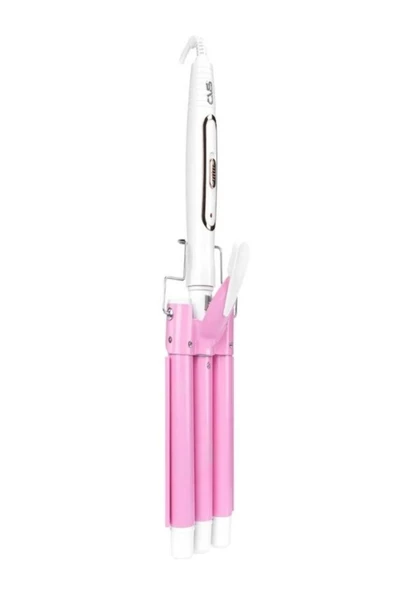 CVS CVS DN-7309Pembe Profesyonel Turmalin Seramik Wag Su Dalgası Saç Maşası, 220 Derece 25 Mm, - 3