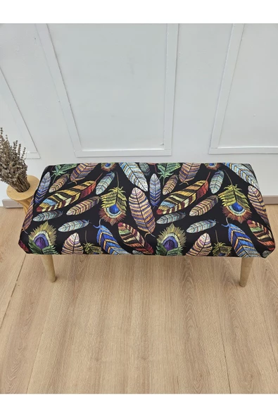 Daddi Ahşap YEŞİL KETEN AYAKSIZ OVAL PUF, AYAKUCU PUFU, KAPI ÖNÜ PUFU, MAKYAJ MASASI PUFU, AYAK UZATMA PUFU - Resim 3