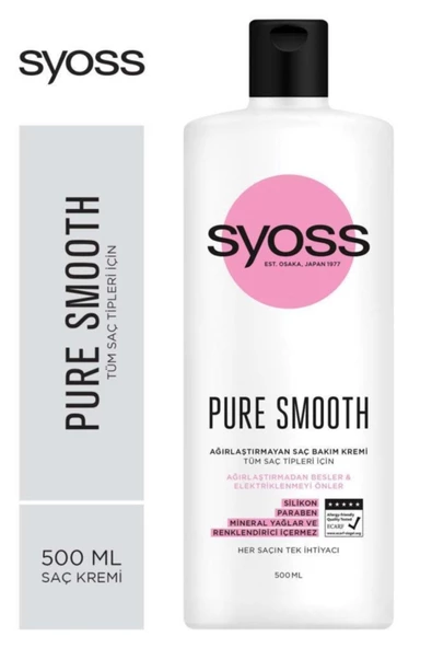 Syoss Pure Ağırlaştırmayan Saç Kremi 500 ml - 2