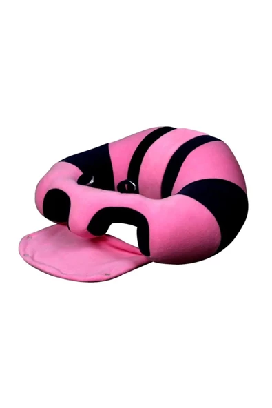 Dzgn Home BEBE YATMAZ BEBEK OTURMA DESTEK MİNDERİ BEBEYATMAZ BEBEK KOLTUĞU PEMBE LACİVERT