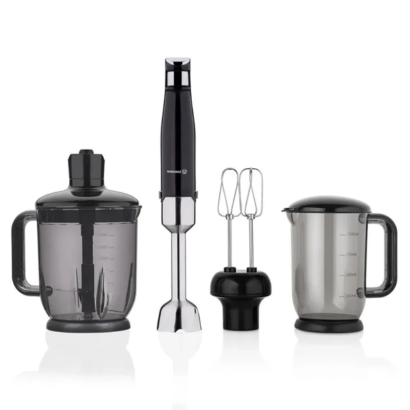 Korkmaz Performix Mega Dayanıklı  Blender Set Siyah Renk A449