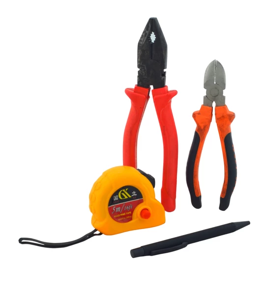 205mm Pense,160 mm Yan Keski, GK 5m/16ft Metre,Metal Tükenmez Kalem Set