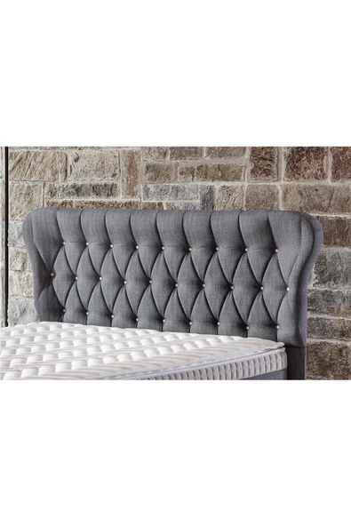 Belletto Çift Kişilik 150 cm Bonita Gri Başlık - 1