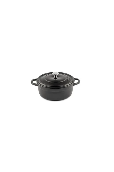 HOSSE 20 cm Döküm Derin Tencere Siyah - 2