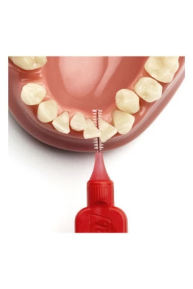 TePe Kırmızı Arayüz Fırçası 8'li 0.5 mm - 6
