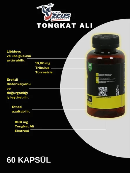 Zeus Nutritiıon Tongkat Ali 60 Kapsül - 2