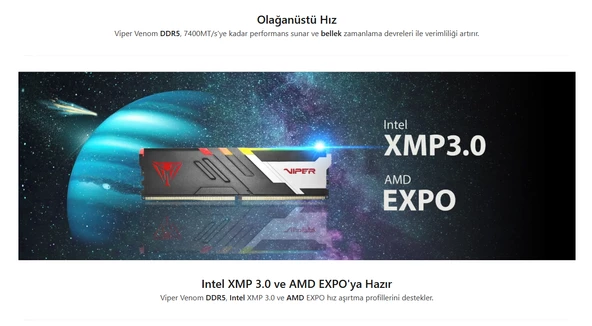 GIGABYTE B650M S2H AM5 ANAKART + Amd Ryzen 5 7500F AM5 + AMD FAN + 32 GB Viper Gaming DDR5 2x16GB Kit PC5-48000 60000MT - 2