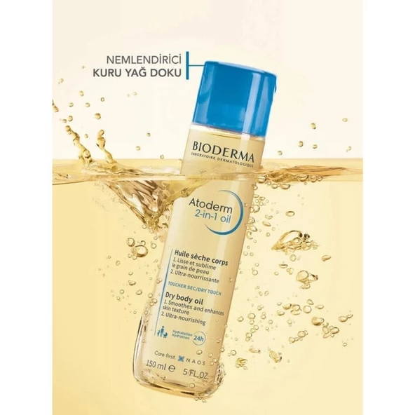 Bioderma Atoderm 2-in 1 Body Oil - Çatlak Önleyici Nemlendirici Bakım Yağı 150ml - Resim 4