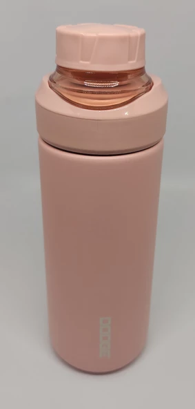 Shotay Dodge Fit 520ML Çelik Termos Soft Pembe Taşıma Askılı
