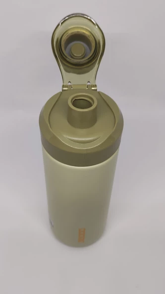 Shotay Dodge Fit 520ML Çelik Termos Haki Yeşil Taşıma Askılı - 2