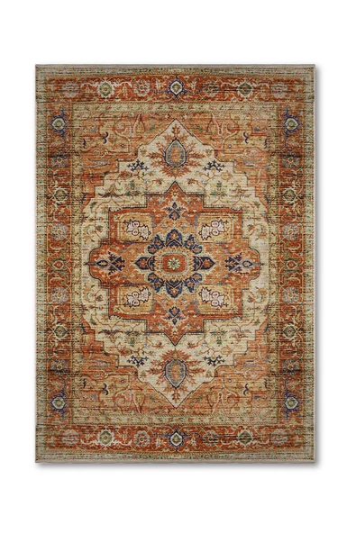 Ethnic Dijital/Şönil Kaydırmaz Kilim 120x180 Cm - Çok Renkli