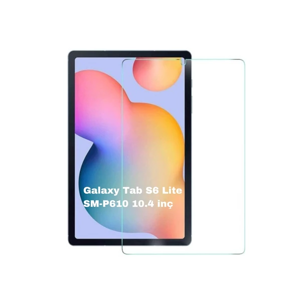 Samsung Galaxy Tab S6 Lite 10.4 inç P610 TLP 9H Blue Nano Tablet Ekran Koruyucu Cam  ŞEFFAF