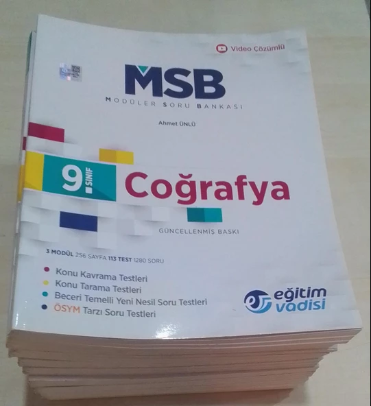 Eğitim Vadisi 9.Sınıf Coğrafya MSB Modüler Soru Bankası