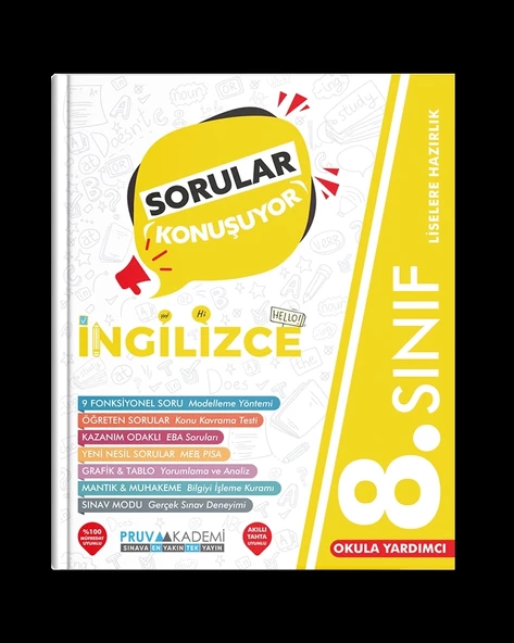 PRUVA AKADEMİ 8.SINIF İNGİLİZCE SORULAR KONUŞUYOR