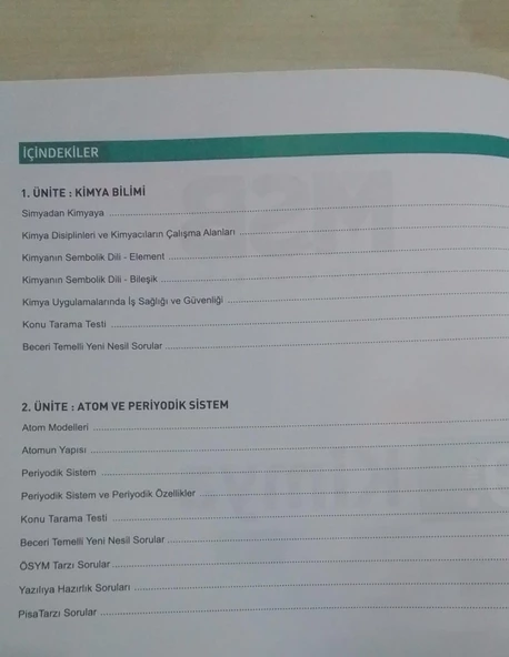 Eğitim Vadisi Yayınları 9. Sınıf Kimya Güncel MSB Modüler Soru Bankası - 2