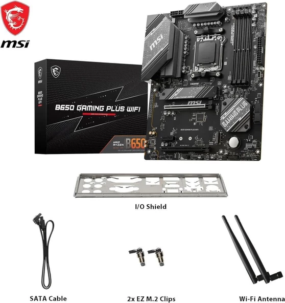 MSI B650 Gaming Plus Wi-Fi AMD AM5 DDR5 ATX Anakart - Outlet - 7