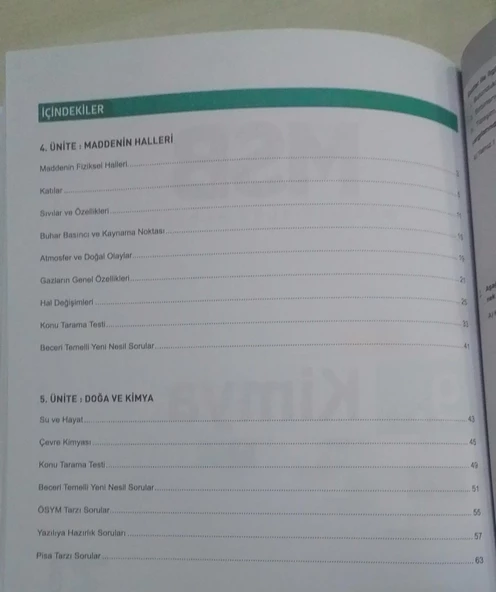 Eğitim Vadisi Yayınları 9. Sınıf Kimya Güncel MSB Modüler Soru Bankası - 4