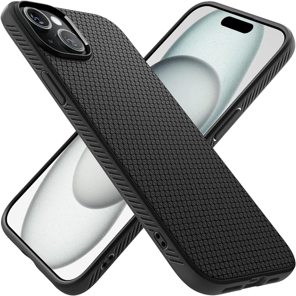 iPhone 15 Plus Kılıf Liquid Air Matte Black - ACS06650