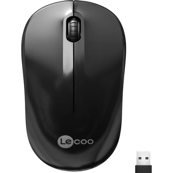 Lecoo WS206 Kablosuz 1200DPI 3 Tuşlu Optik Mouse Siyah