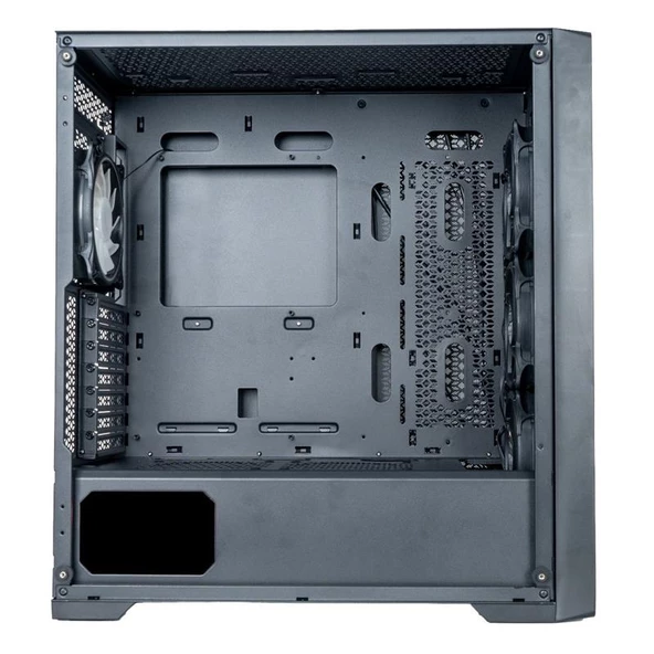 FRISBY FC-9445G DYNAMIC 850W 80+ BRONZE 4X120MM RGB FAN MESH USB 3.0 GAMING SİYAH KASA - Resim 3