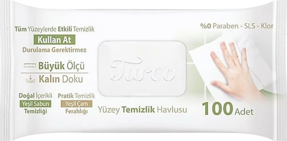 TURCO YÜZEY TEMİZLİK HAVLUSU 100ADET