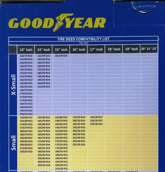 Goodyear Kar Çorabı, A+ Kaliteli Kaliteli Yüksek Performanslı Kar Zinciri - 5