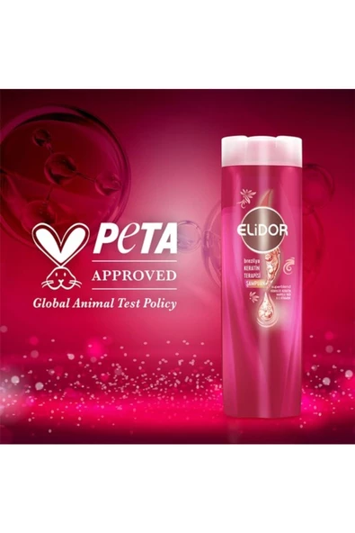 Elidor Saç Bakım Şampuanı Brezilya Keratin Terapisi Hidrolize Keratin Marula Yağı E Vitamini 400 ml - 2