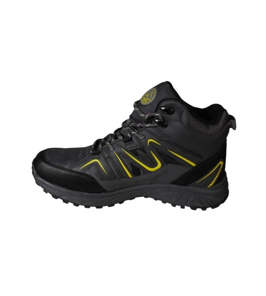 JUMP Erkek Siyah Gri Bilekli Waterproff Su Geçirmez Kalın Taban Outdoor Bot - 8