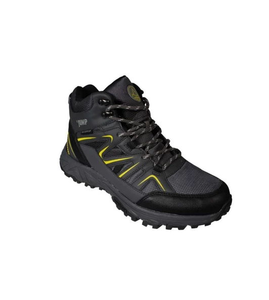 JUMP Erkek Siyah Gri Bilekli Waterproff Su Geçirmez Kalın Taban Outdoor Bot - 4