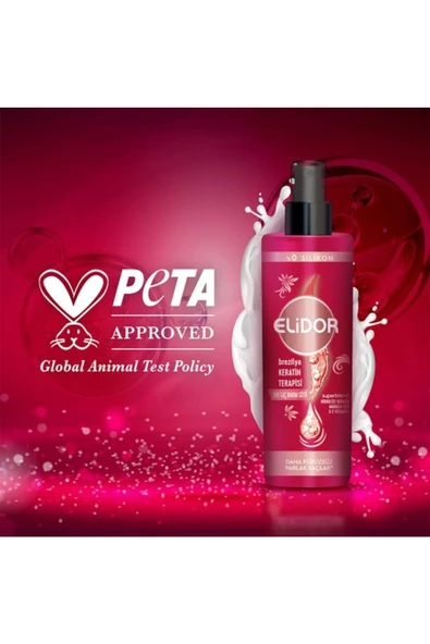 Elidor Sıvı Saç Bakım Sütü Brezilya Keratin Terapisi Hidrolize Keratin Marula Yağı E Vitamini 200 ml - 8