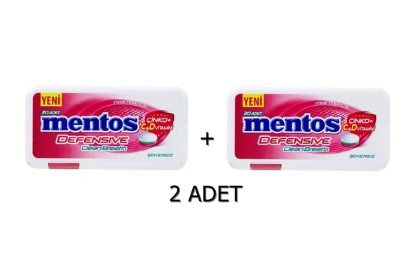 Mentos 2 Saat Clean Breath Vişne Aromalı Şeker 21G (2 ADET) - 2
