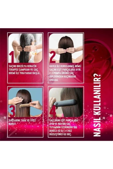 Elidor Isı İle Aktifleşen Keratin Bakım Kürü Brezilya Keratin Terapisi Hidrolize Keratin Marula Yağı E Vitamini 90 ml - 6