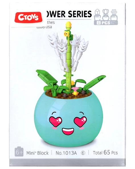 Ctoys Flower Series Mini Block Polianthes Tuberosa