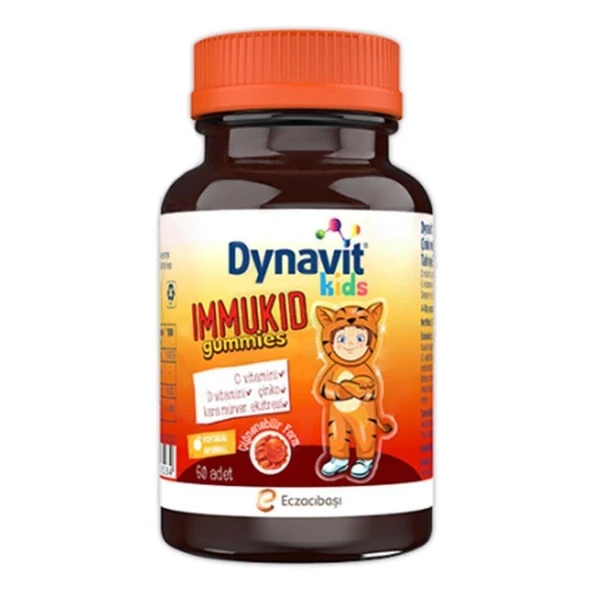 Dynavit Kids Immukid Gummies 60 Adet Çiğnenebilir Form ürün görseli 1
