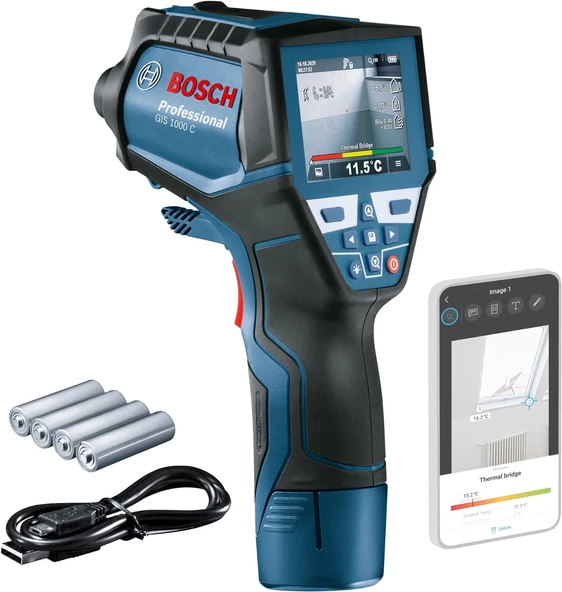 Bosch GIS 1000 C Isı ve Nem Ölçer Ölçüm Cihazı