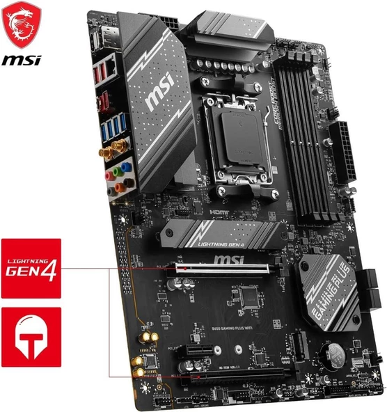 MSI B650 Gaming Plus Wi-Fi AMD AM5 DDR5 ATX Anakart - TEŞHİR - Resim 4