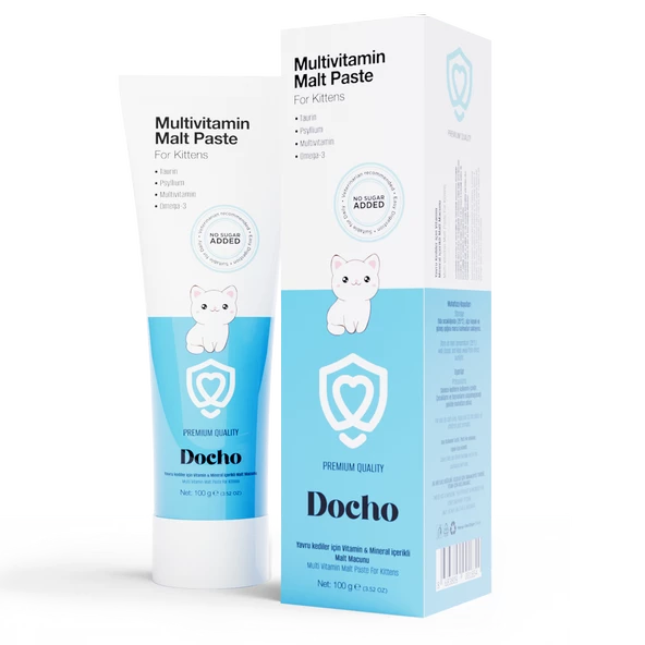 Docho Vitamin ve Mineral içerikli Malt Yavru Kedi Macunu 100 GR - 2