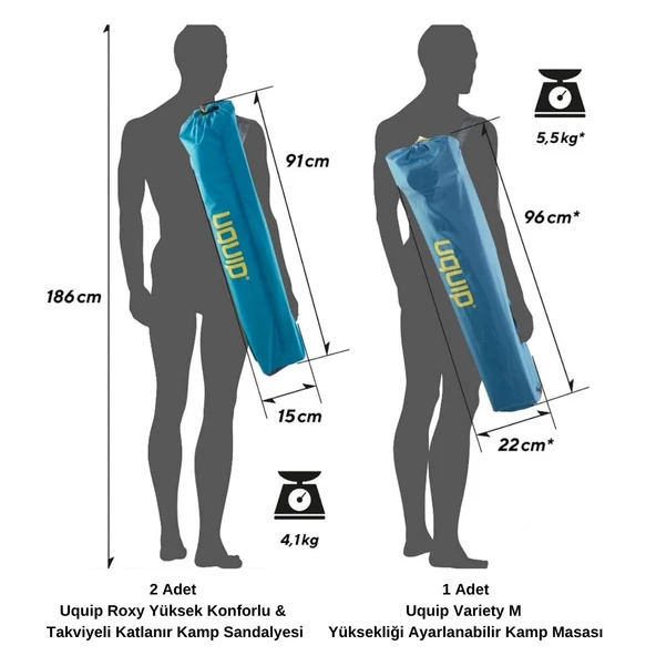 Uquip Set Boldy 3'lü Combo Set - 6