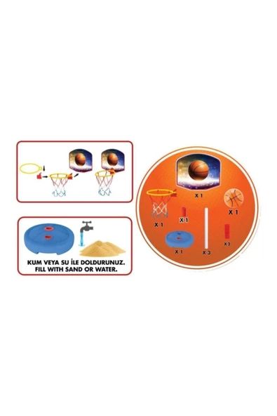 AYAKLI BASKET POTASI - Resim 3