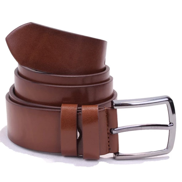 Dagoster DMK26-355 Kahve 4 cm Suni Deri Erkek Kemer - 4