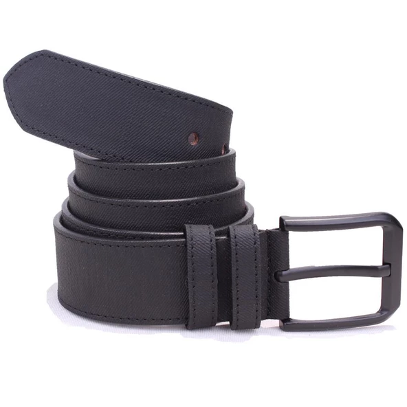 Dagoster DMK26-458 Siyah 4.5 cm Suni Deri Erkek Kemer - 2