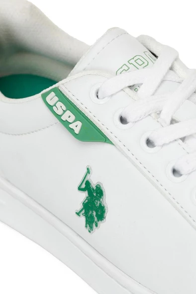 U.S. Polo Assn. COSTA WMN 4PR 101894701 Kadın Sneaker Ayakkabı Beyaz Yeşil 36-40 - Resim 7